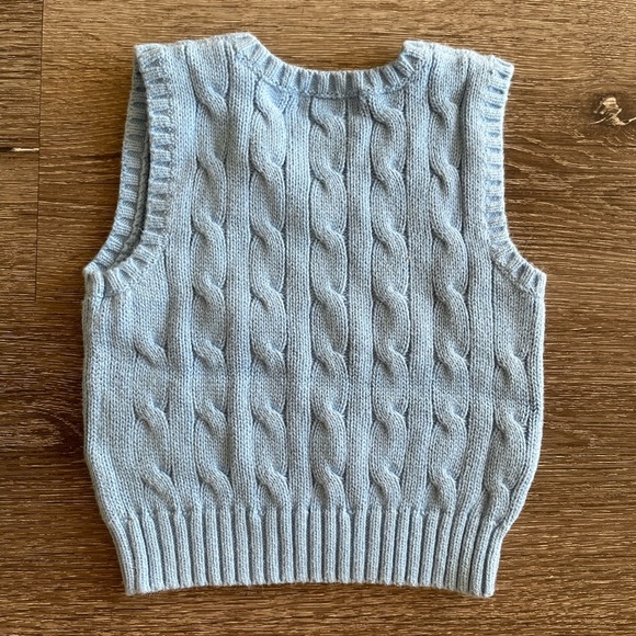 Ralph Lauren Light Blue Knit Vest - Picture 4 of 4